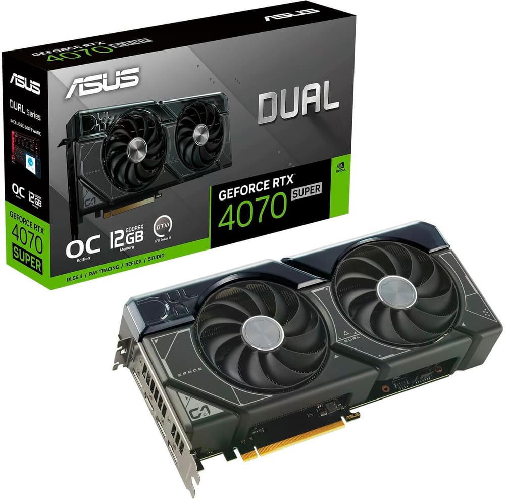 Dual GeForce RTX 4070 Super OC Edition 12 GB Grafikkarte Asus 785302424361 Bild Nr. 1