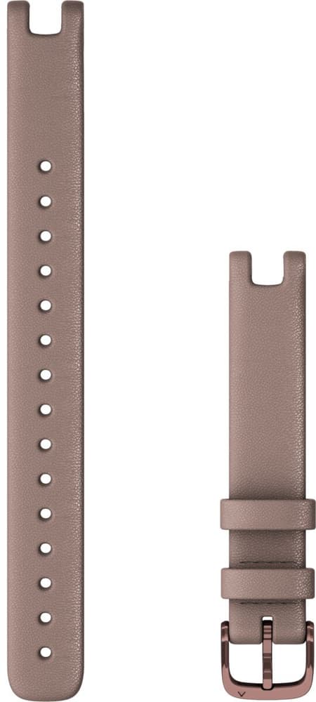 Lily braccialetto 14mm in pelle italiana taupa con parti in moka Braccialetto per smartwatch Garmin 785300158372 N. figura 1