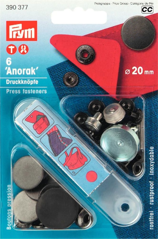 Anorak à boutons-pression, bruni mat Bouton poussior Prym 669700126066 Photo no. 1