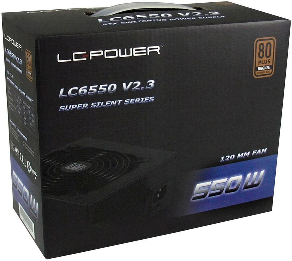 Alimentatore LC6550 V2.3 Super Silent 550 W Alimentatore PC LC-Power 785302409408 N. figura 1