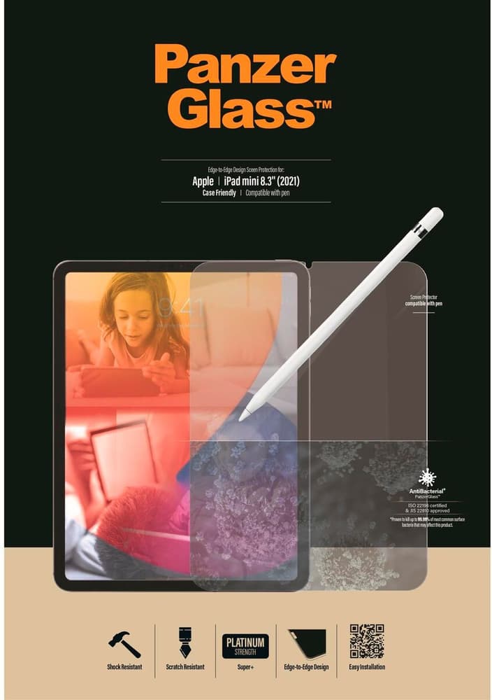 Case Friendly AB iPad Mini 6 Film de protection pour écran Panzerglass 785300196591 Photo no. 1
