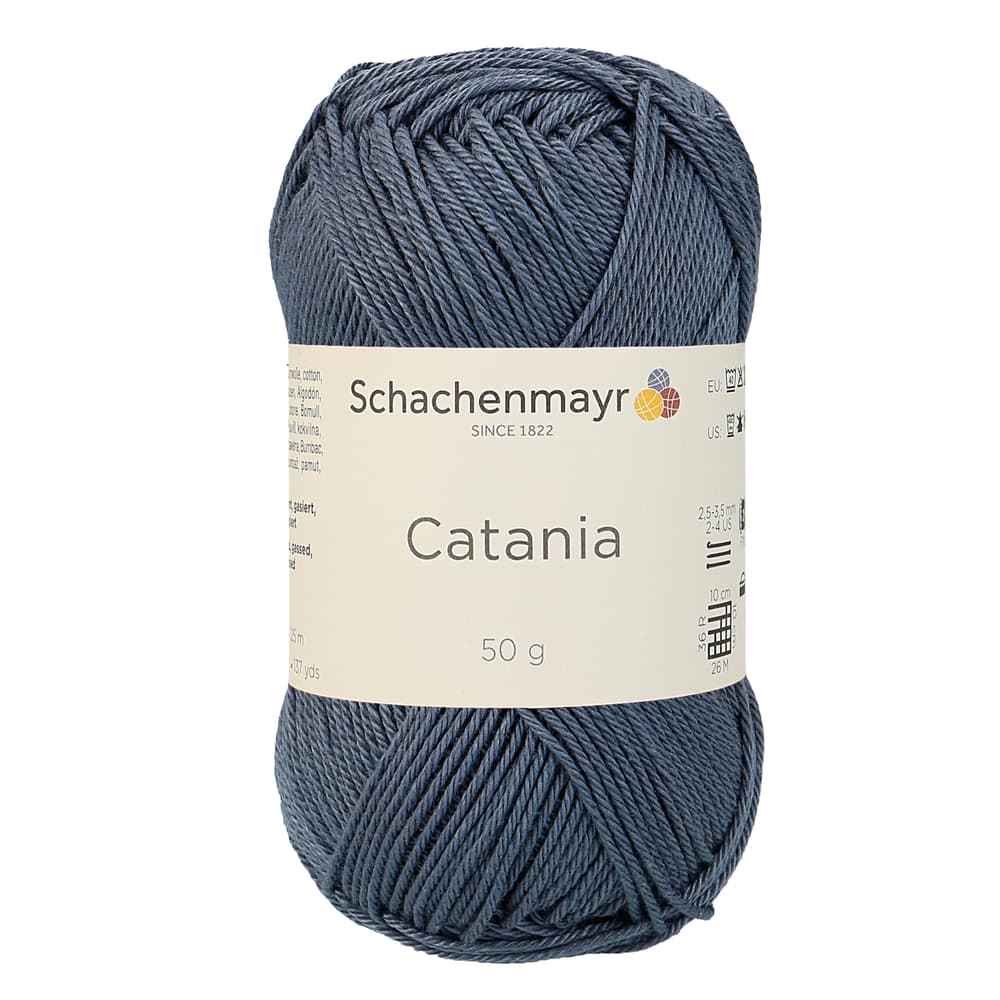 Wolle Catania Wolle Schachenmayr 667089100050 Farbe Grau Grösse L: 12.0 cm x B: 5.0 cm x H: 5.0 cm Bild Nr. 1