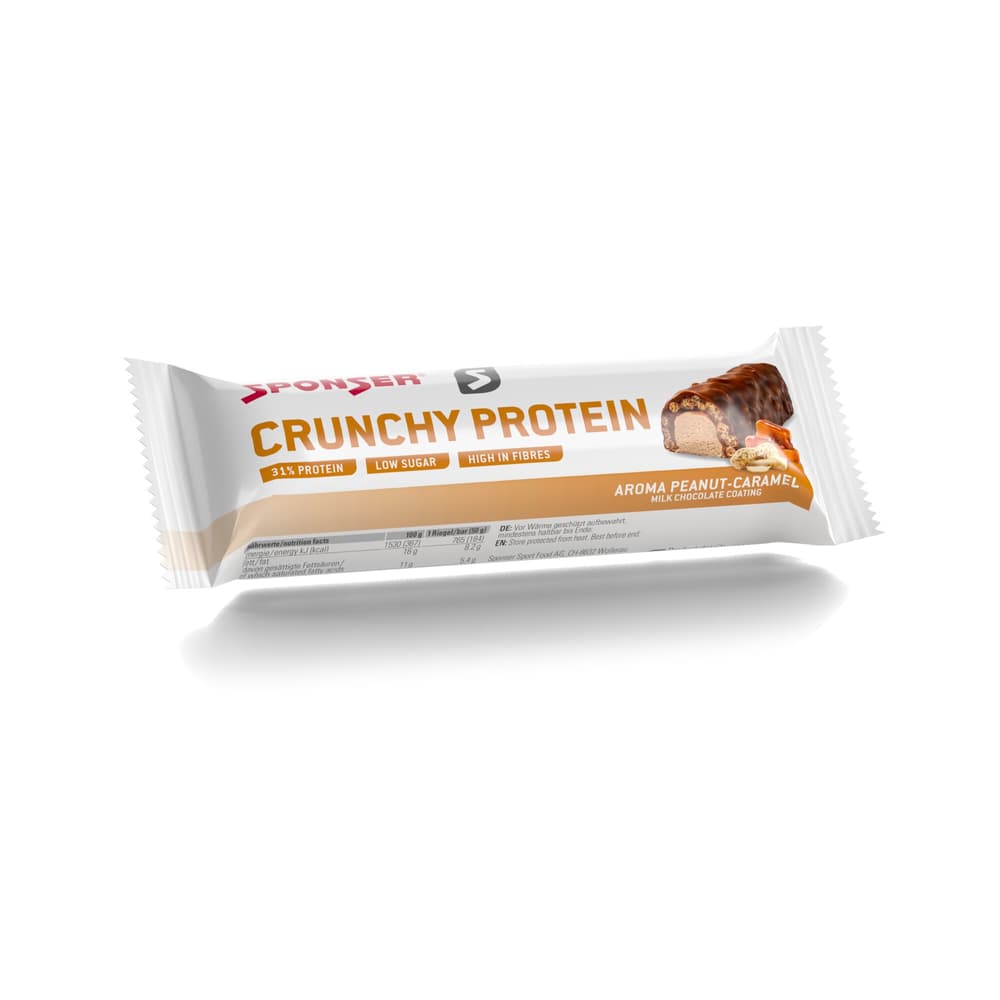 Crunchy Protein Bar Barre protéinée Sponser 471993410600 Couleur neutre Goût Cacahuètes / Caramel Photo no. 1