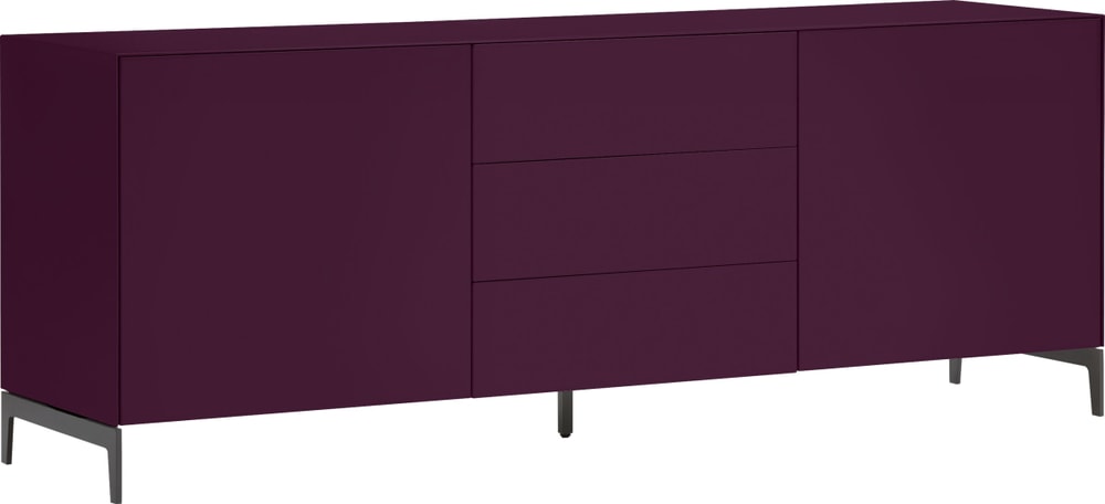 LUX Buffet bas 400850000000 Dimensions L: 180.0 cm x P: 46.0 cm x H: 68.0 cm Couleur Aubergine Photo no. 1