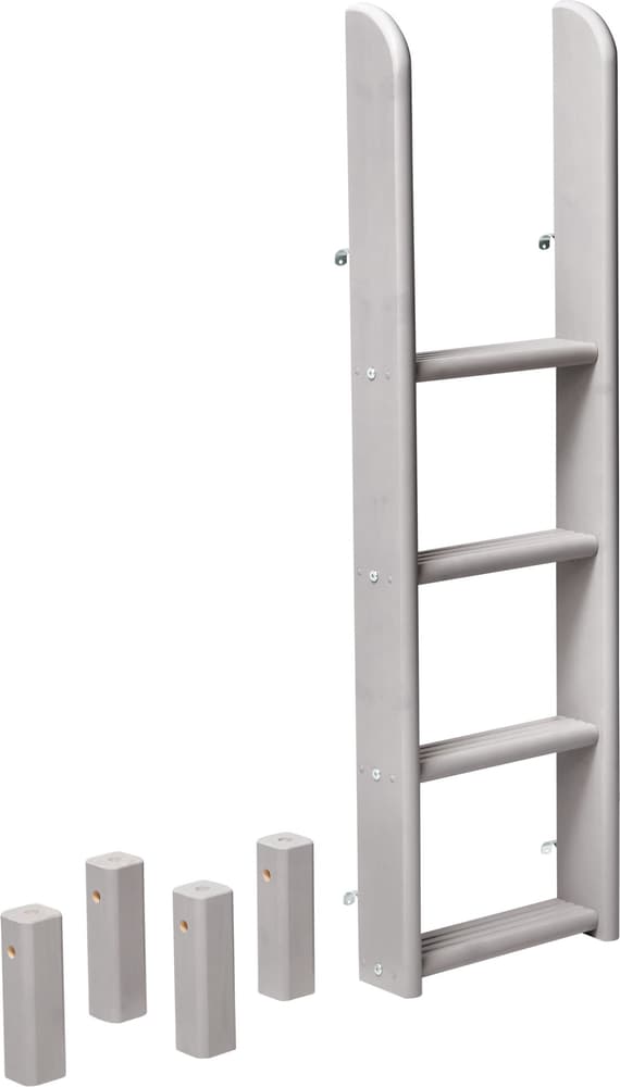 CLASSIC Leiter gerade Etagenbett Flexa 404990000000 Grösse B: 41.0 cm x T: 11.0 cm x H: 131.0 cm Farbe Grau Bild Nr. 1