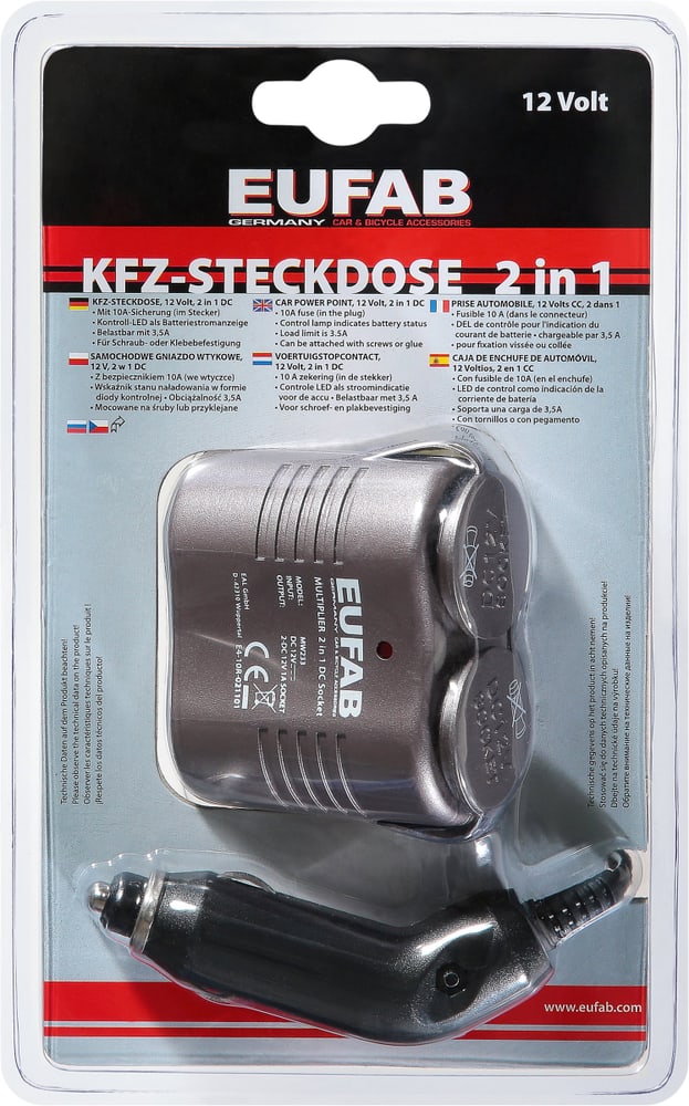 KFZ-Steckdose 2 in 1 12V 62062450000008 Bild Nr. 1