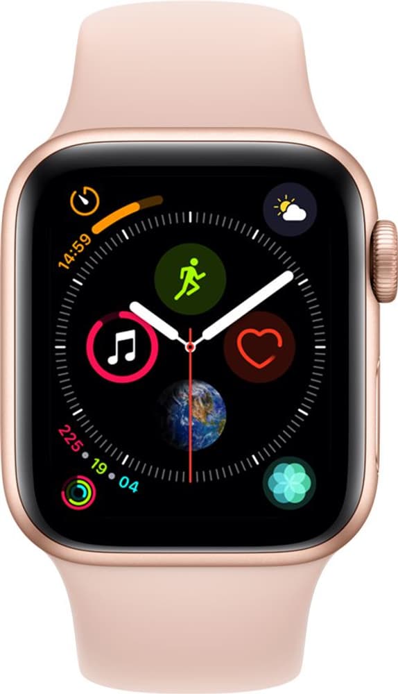 Watch Serie 4 40mm GPS+Cellular gold Aluminum Pink Sand Sport Band Smartwatch Apple 79845320000018 No. figura 1