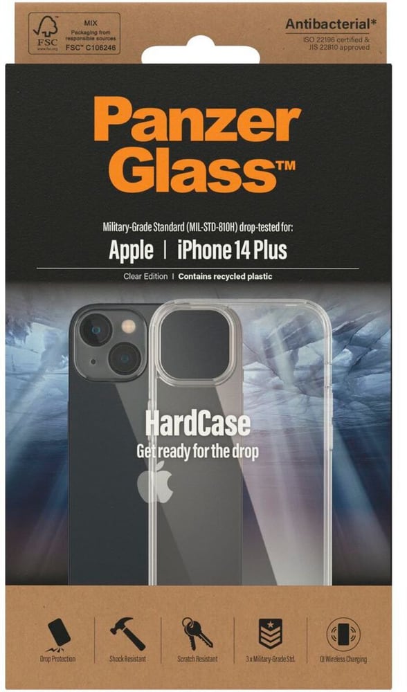 Hard Case iPhone 14 Plus Transparent Smartphone Hülle Panzerglass 785300196514 Bild Nr. 1