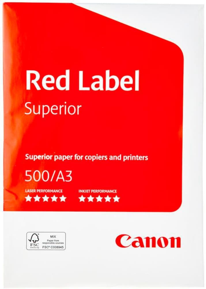 Red Label Laser Paper A3 Carta per fotocopie Canon 785302434087 N. figura 1
