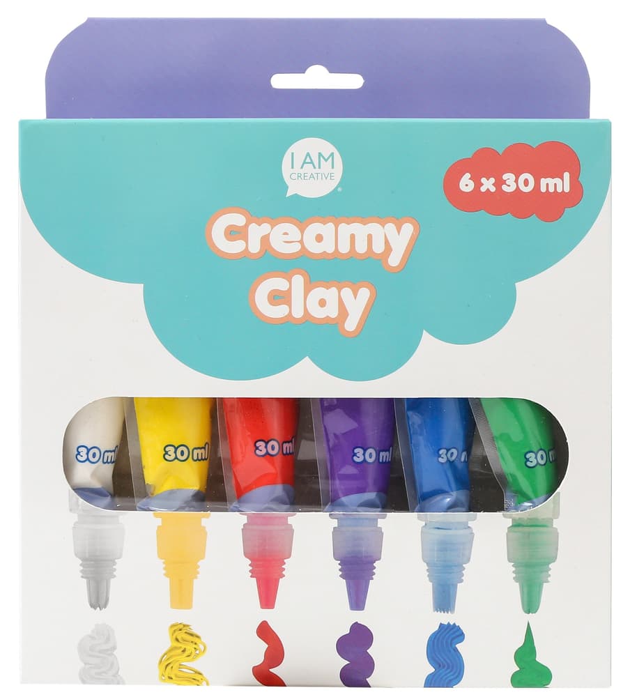 Creamy Clay, 6 x 30 ml Pâte à modeler 666539000000 Photo no. 1
