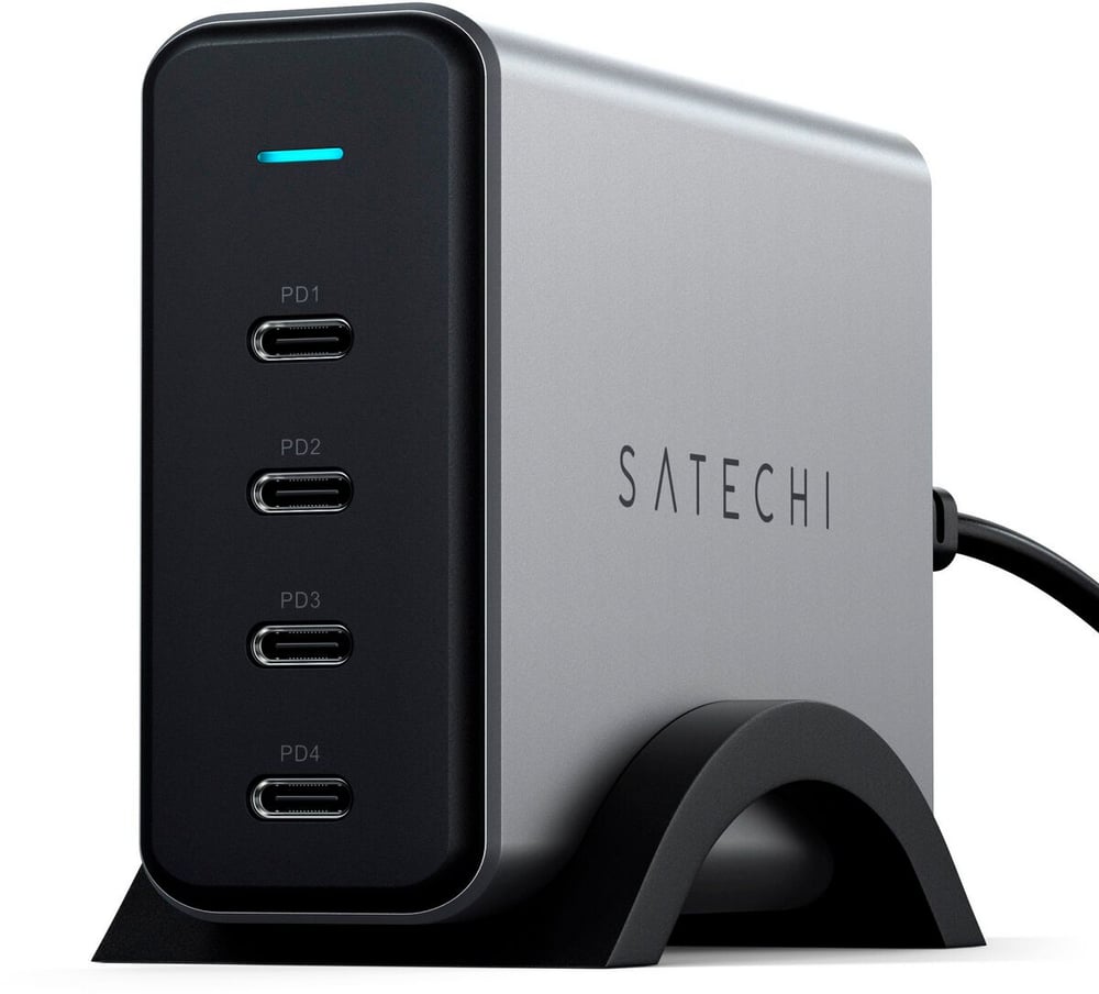 USB-C 4-Port GaN Charger 165W Base di ricarica Satechi 785302423042 N. figura 1