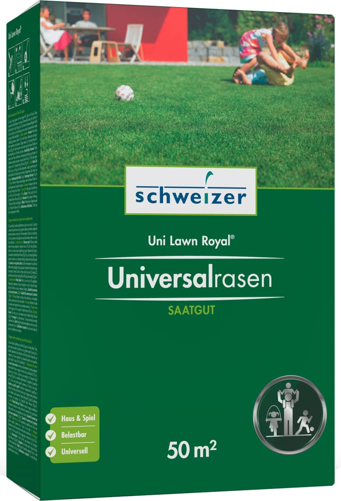 Tappeto verde universale - Uni Lawn Royal, 50 m² Sementi per prato Eric Schweizer 659290200000 N. figura 1