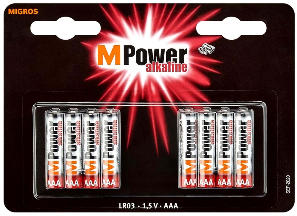 Batteria AAA/LR03 8pzi M-Power 9000030480 No. figura 1