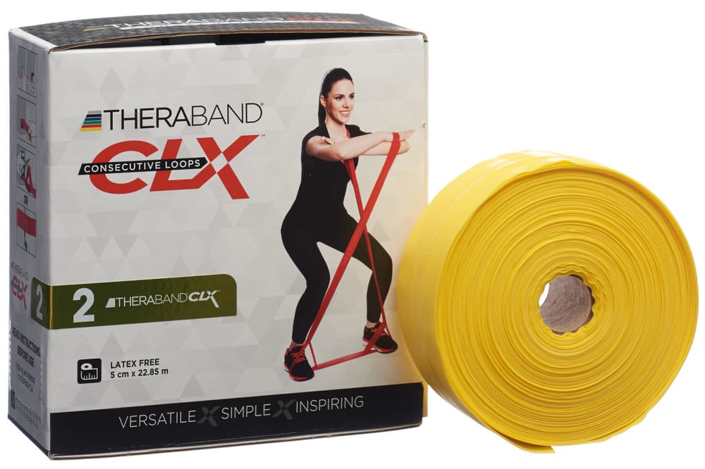 CLX 22 mètre Bande fitness TheraBand 467348099950 Taille onesize Couleur jaune Photo no. 1