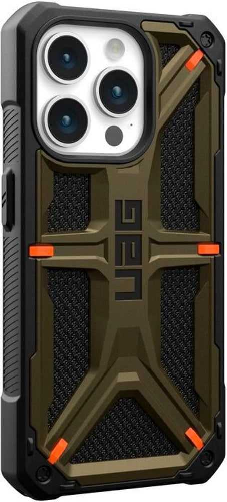 Monarch Case - Apple iPhone 15 Pro - kevlar element green Smartphone Hülle UAG 785302425879 Bild Nr. 1