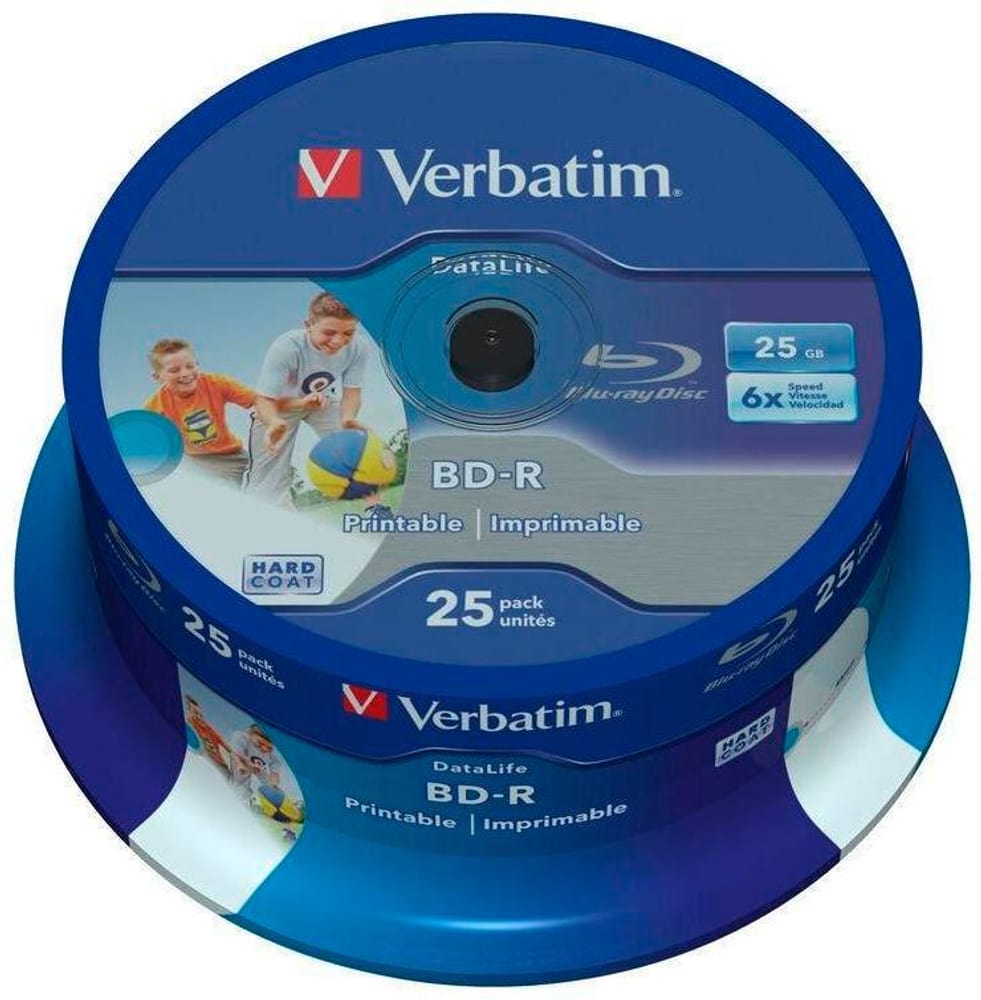 BD-R 25 GB, Spindel (25 Stück) Blu-ray Rohlinge Verbatim 785302435917 Bild Nr. 1