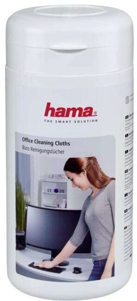 Büro-Reinigungstücher, 100 Stück, in Spenderdose Mikrofasertuch Hama 785302422513 Bild Nr. 1