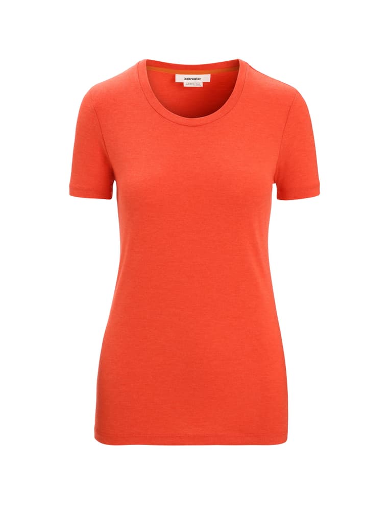 Women Merino Central Classic SS Tee T-shirt Icebreaker 466126000230 Taille XS Couleur rouge Photo no. 1