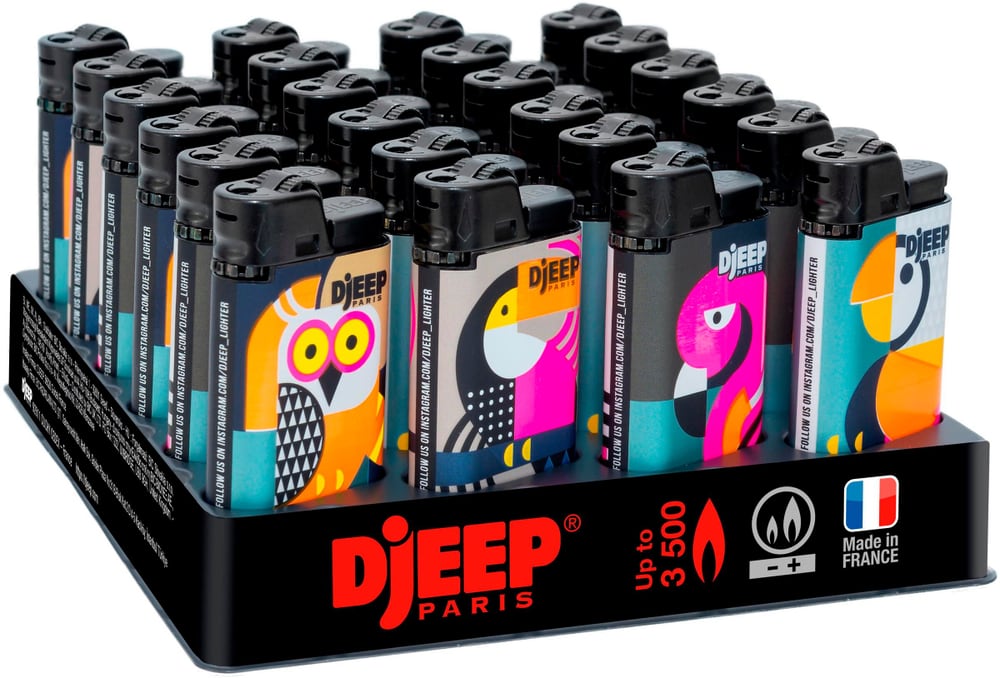 Feuerzeug Djeep D1 Maxi, 24er Pack Anzünder BIC 785300186029 Bild Nr. 1