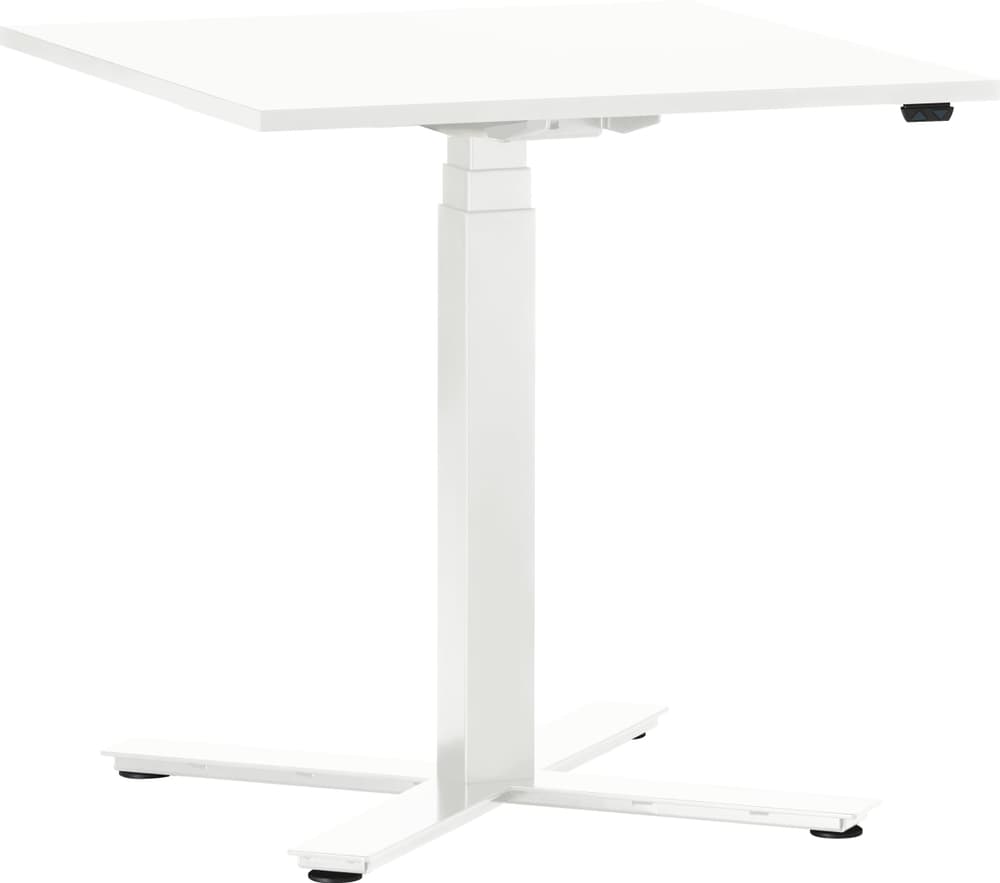 FLEXCUBE Tavolo da riunione regolabile in altezza 401930700000 Dimensioni L: 70.0 cm x P: 70.0 cm x A: 62.5 cm Colore Bianco N. figura 1