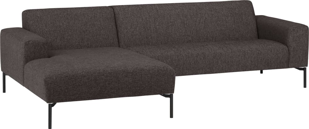 DERVIS Ecksofa 405903850194 Grösse B: 264.0 cm x T: 168.0 cm x H: 77.0 cm Farbe Schwarz/Weiss Bild Nr. 1