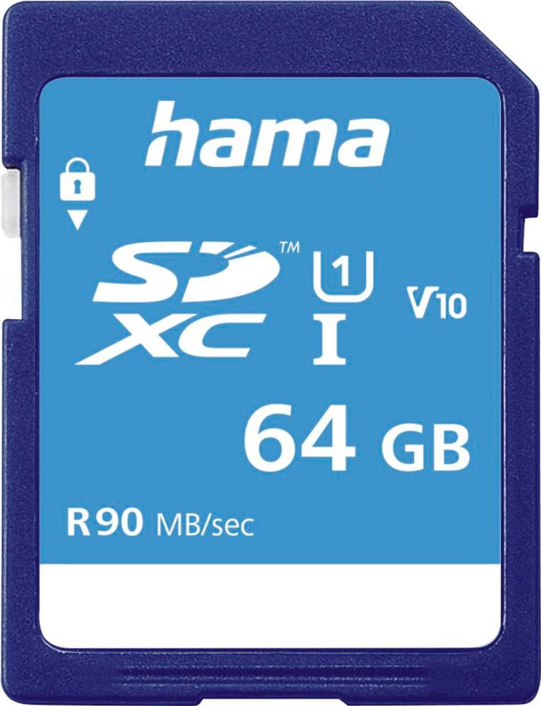 SDXC 64GB Class 10 UHS-I 90MB / S Speicherkarte Hama 785302422501 Bild Nr. 1