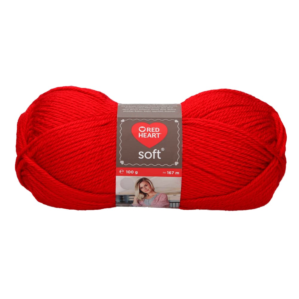 Wolle Soft Wolle 667093200015 Farbe Rot Grösse L: 16.0 cm x B: 8.0 cm x H: 8.0 cm Bild Nr. 1