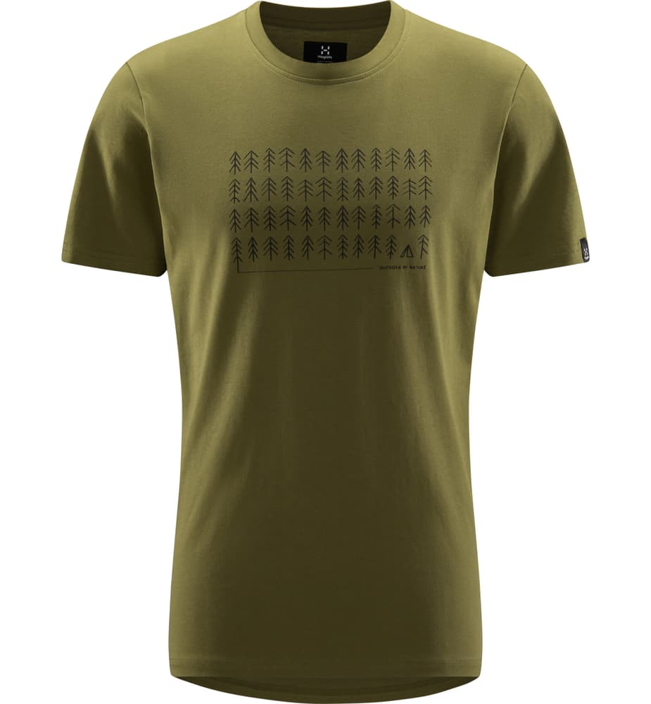 OBN Print T-shirt Haglöfs 468866900367 Taille S Couleur olive Photo no. 1