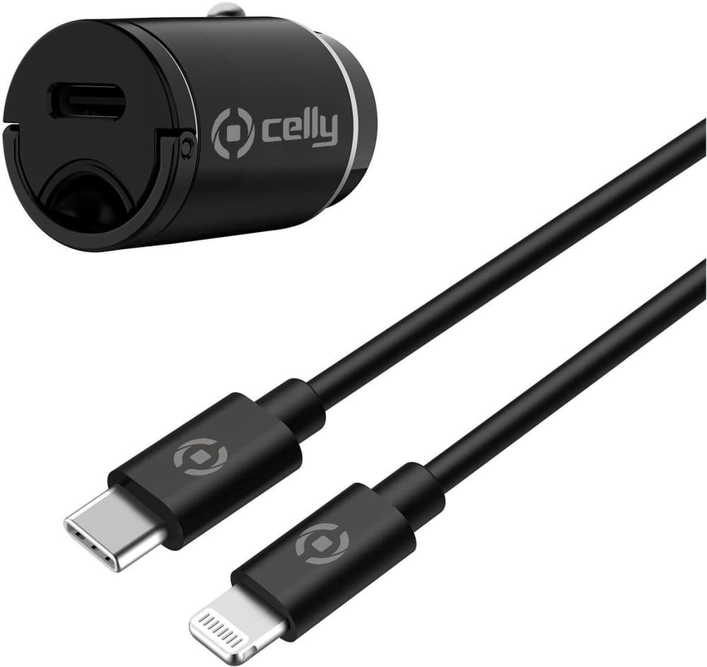 USB-C car charger with USB-C to Lightning cable 20W Adattatore di corrente USB Celly 772848000000 N. figura 1