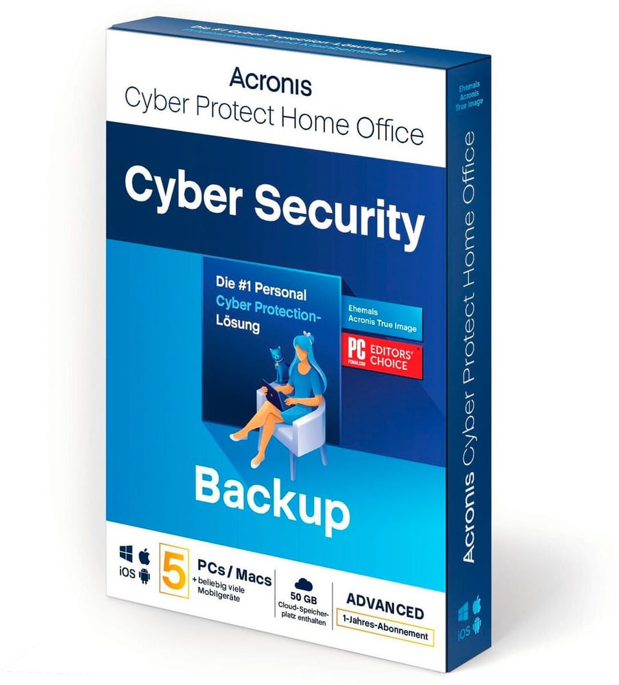 Cyber Protect Home Office Security Edition Box, ABO, 5PC, 1y Antivirus (Box) Acronis 785302420625 N. figura 1