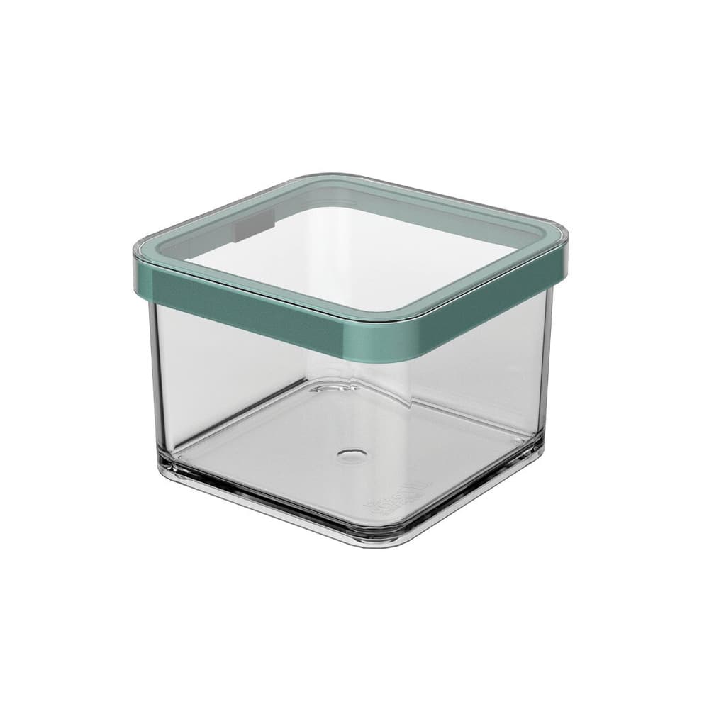 Loft Premium 0.5 l Contenitore per alimenti Rotho 674474200000 Colore Verde scuro ﻿Dimension L: 10.0 cm x L: 10.0 cm x A: 7.2 cm N. figura 1