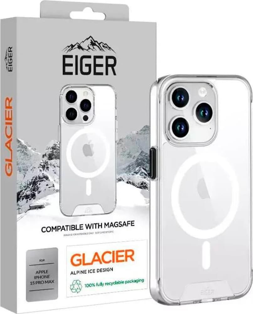 Glacier MagSafe Case iPhone 15 Pro Max transparent Smartphone Hülle Eiger 785302411178 Bild Nr. 1