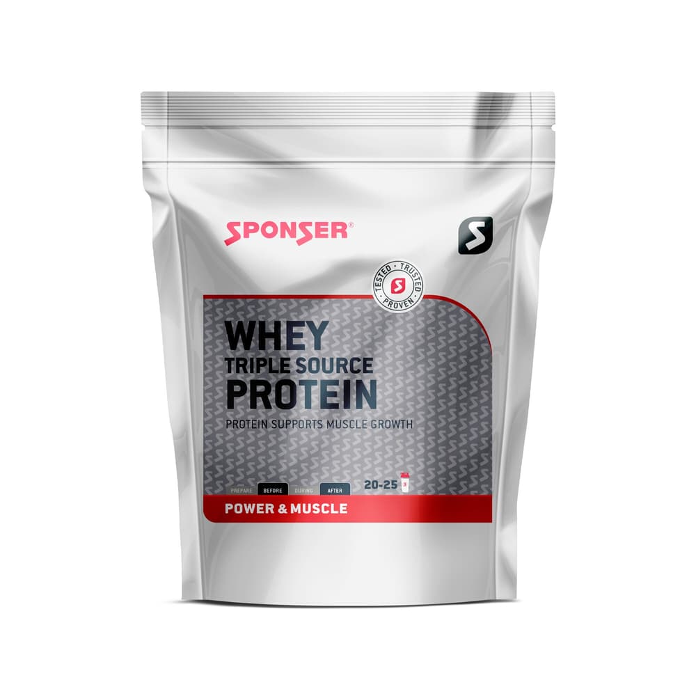 Whey Triple Source Protein Proteinpulver Sponser 463046803710 Farbe weiss Geschmack Vanille Bild Nr. 1