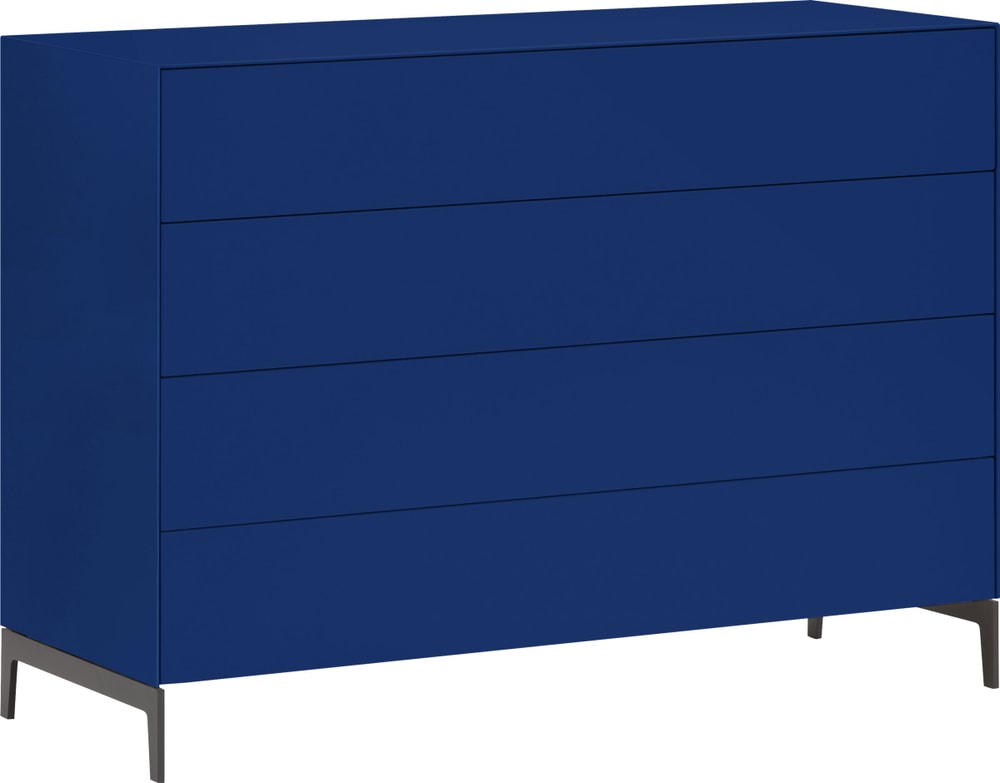 LUX Commode 400844200000 Dimensions L: 120.0 cm x P: 46.0 cm x H: 86.5 cm Couleur Bleu Photo no. 1