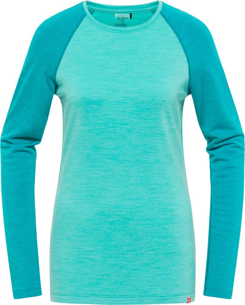 R5 Merino Shirt Long Women Maillot à manches longues RADYS 469751400644 Taille XL Couleur turquoise Photo no. 1