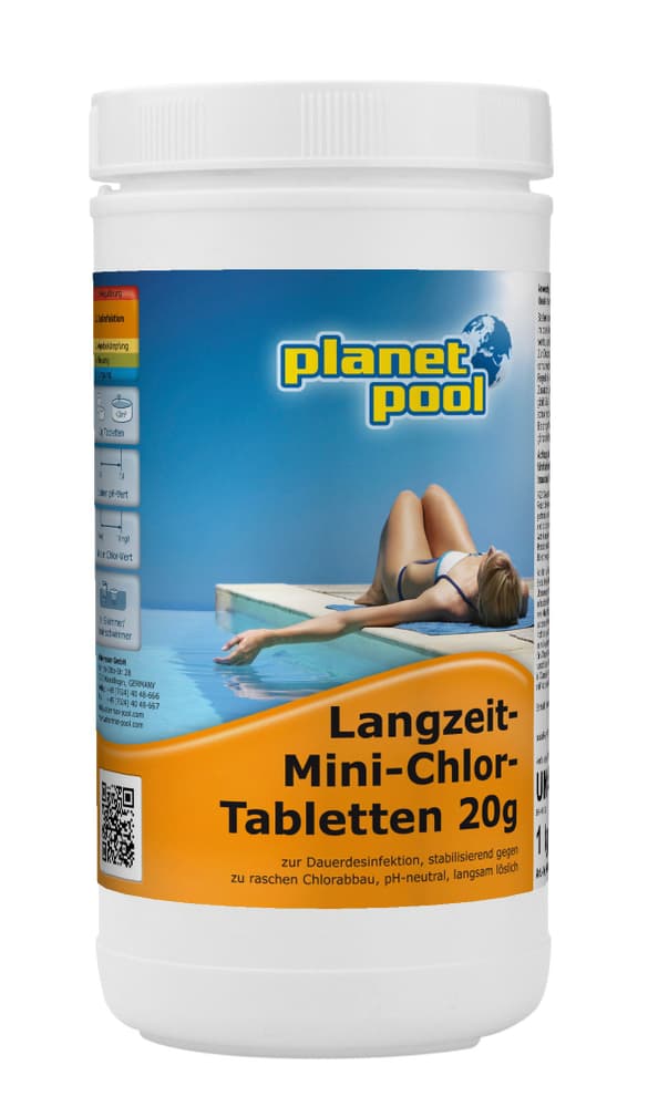 Langzeit-Chlor-Tabletten 20g Desinfektion Chlor Planet Pool 647005700000 Bild Nr. 1