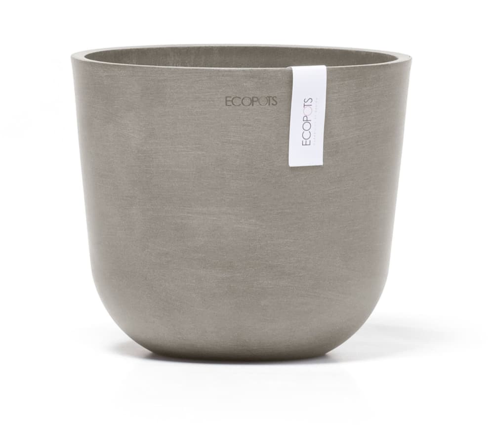 Oslo Mini Übertopf Ecopots 658728100019 Farbe Taupe Grösse ø: 19.0 cm x H: 16.5 cm Bild Nr. 1