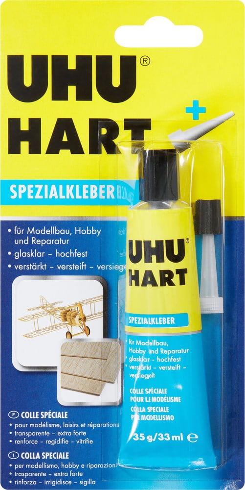 Hart Spezialkleber Spezialkleber Uhu 663036200000 Farbe Transparent Grösse L: 65.0 mm x B: 28.0 mm Bild Nr. 1