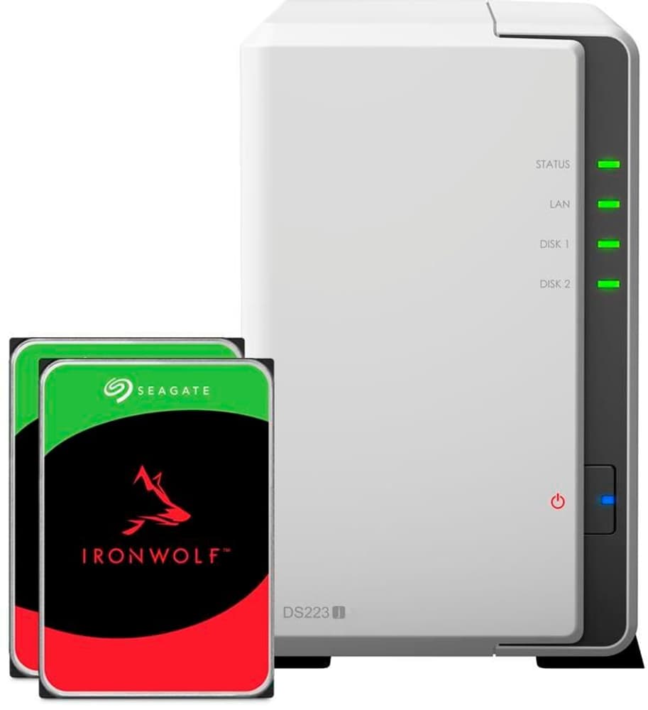 DS223j 2-bay Seagate Ironwolf 16 TB Stockage réseau (NAS) Synology 785302429619 Photo no. 1