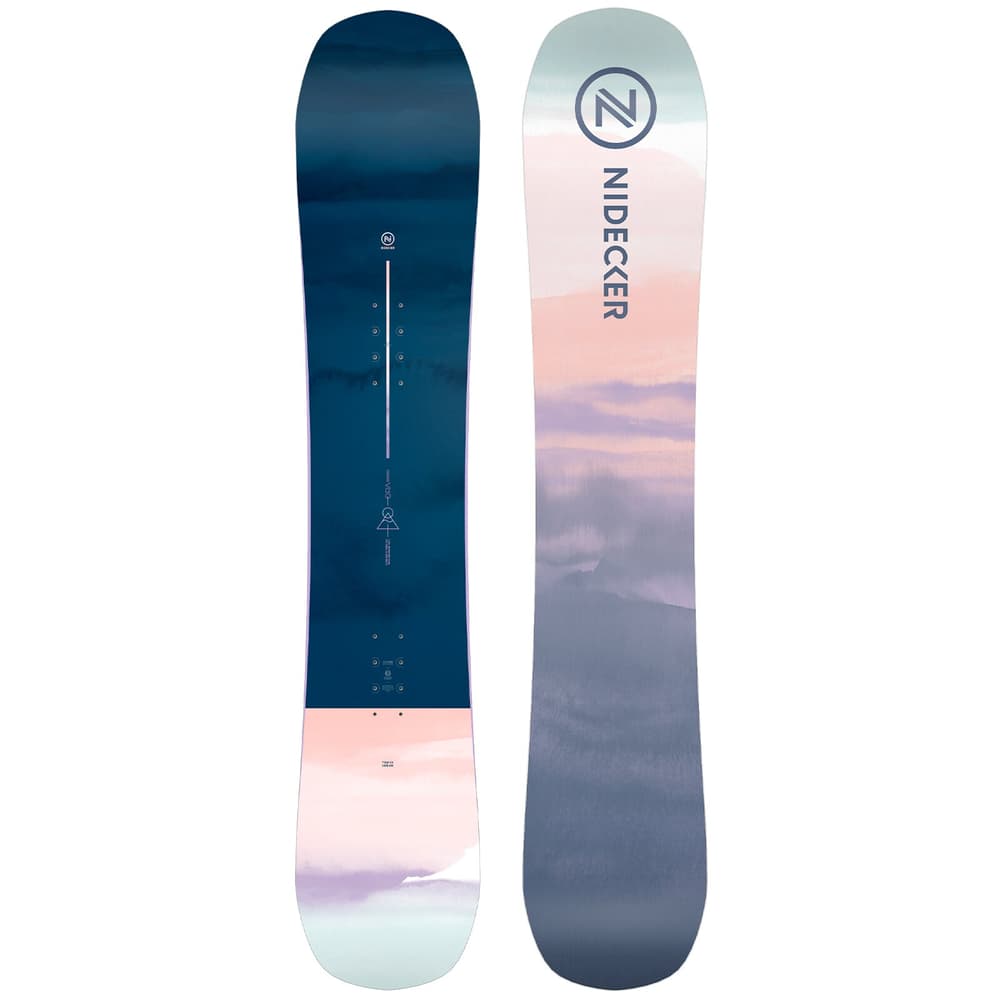 Ora inkl. Flow Juno (M) All Mountain Snowboard avec fixations Nidecker 494559214722 Couleur bleu foncé Longueur 147 Photo no. 1