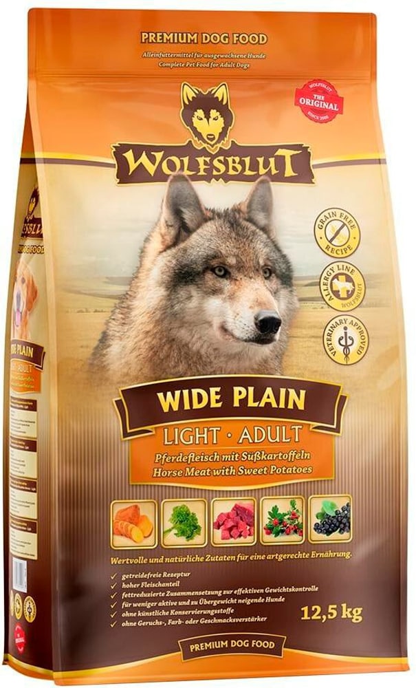 Dog Wide Plain Adult Light Trockenfutter Wolfsblut 785300193860 Bild Nr. 1
