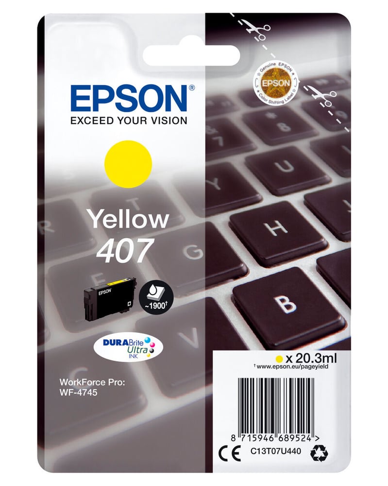 WF-4745 Series Yellow Tintenpatrone Epson 785302431266 Bild Nr. 1