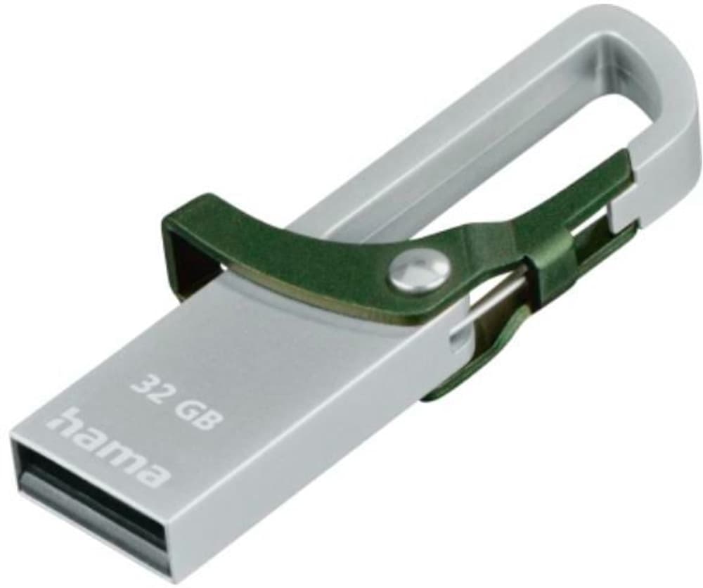 Hook-Style USB 2.0, 32 GB, 15MB / s, Grün USB Stick Hama 785300172534 Bild Nr. 1