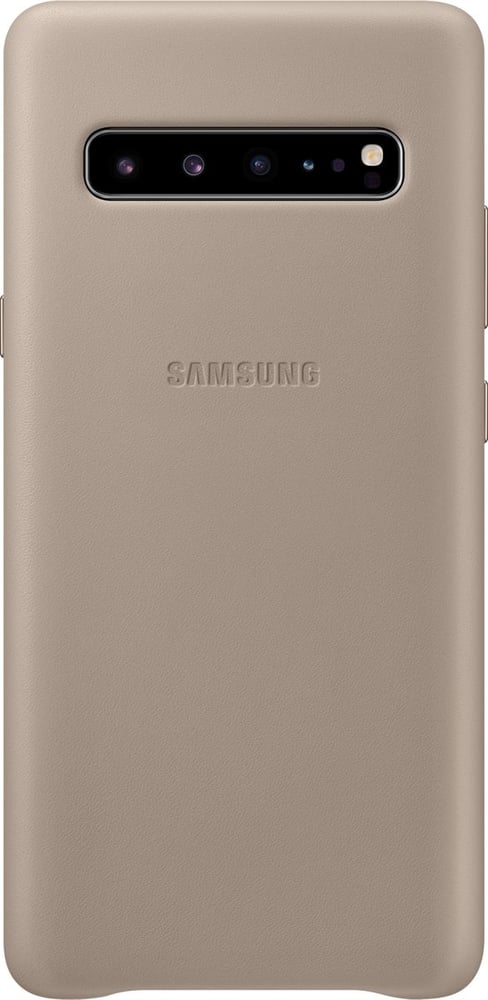Leather Cover Grey Smartphone Hülle Samsung 785300145758 Bild Nr. 1