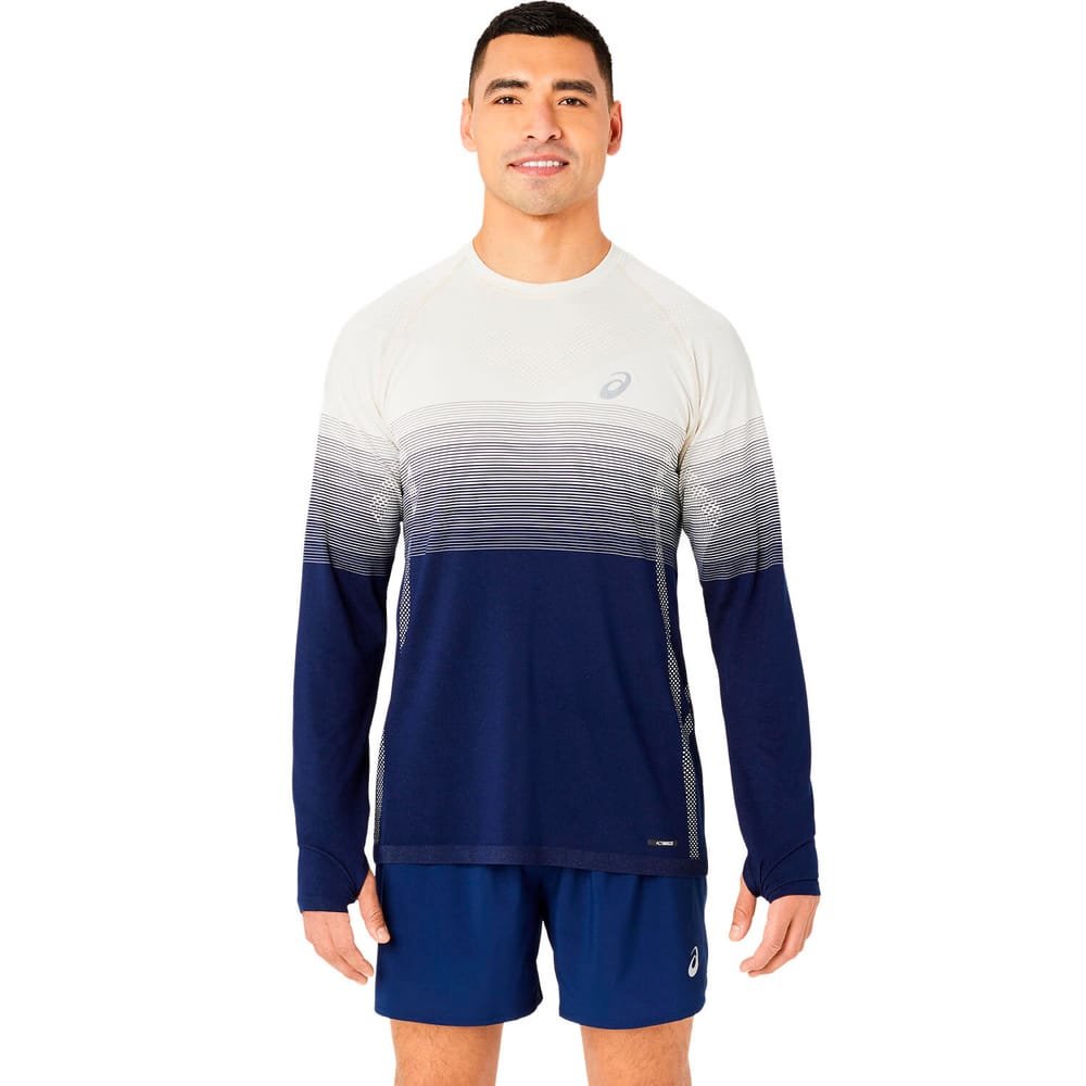 Seamless LS Top Chemise à manches longues Asics 467748600322 Taille S Couleur bleu foncé Photo no. 1