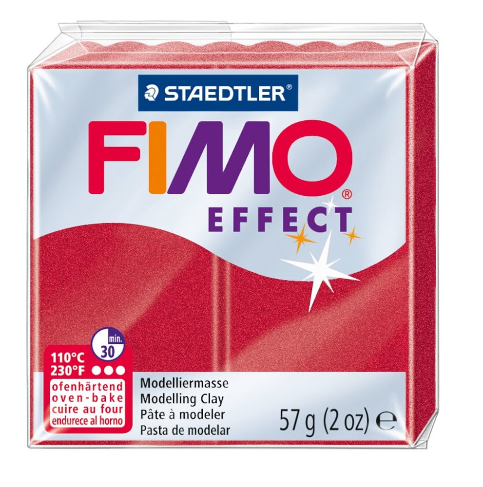 Effect Fimo Soft  Block Met. Rubin Knete Fimo 664509620028 Farbe Rubin Bild Nr. 1