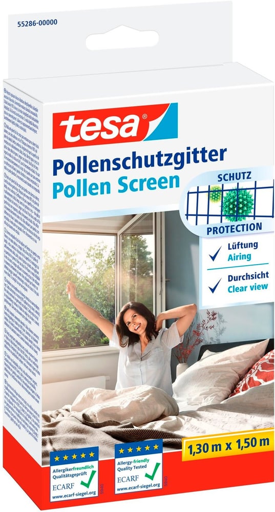 Pollenschutzgitter 130 x 150 cm, Anthrazit-transparent Insektenschutz Tesa 785300186794 Bild Nr. 1