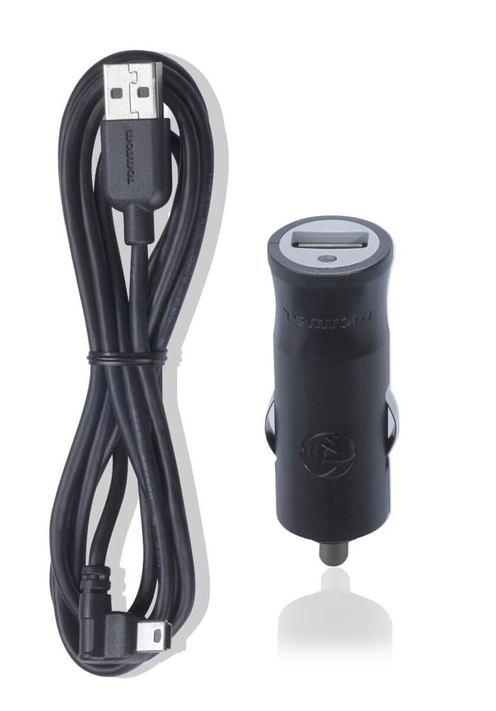 Caricabatteria per auto USB nero Adattatore per auto TOMTOM 785302423123 N. figura 1