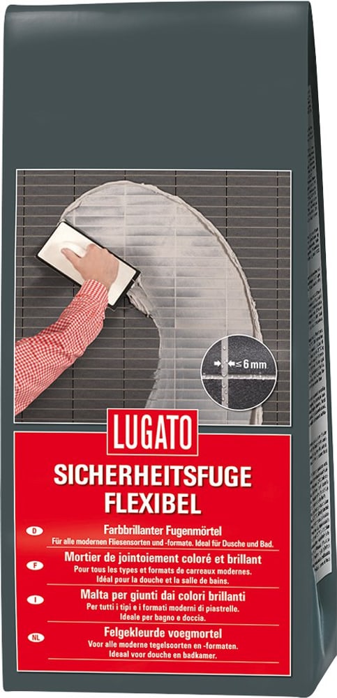 Sicherheitsfuge silbergrau 1 kg Silicone pour joint; Fugensilikon Lugato 676038600000 Bild Nr. 1