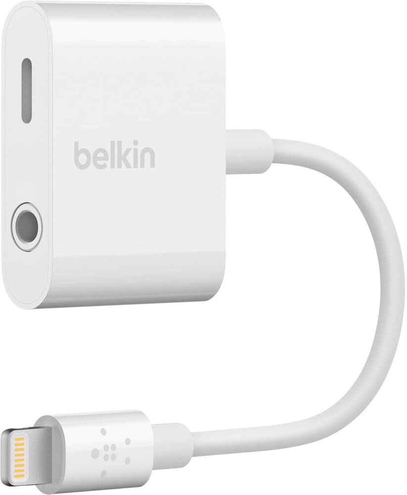 RockStar 3,5 mm Audio + Lightning Charge - Bianco Adattatore audio Belkin 785302423959 N. figura 1